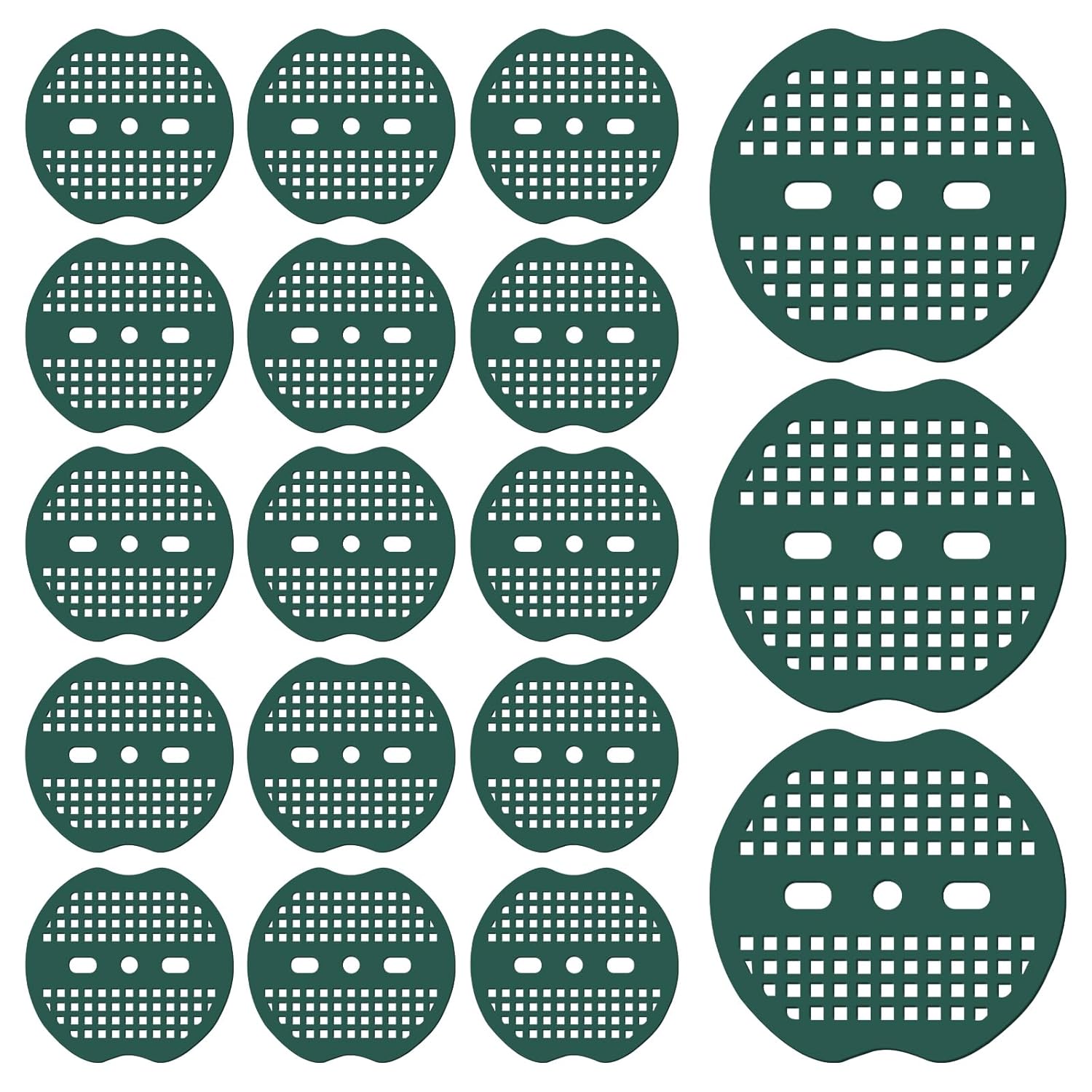 300 Pcs Landscape Staple Gasket Garden Landscape Staples Washer Pad Yard Pins Pad for Outdoor Weed Barrier Fabric Yard Tent (Green)