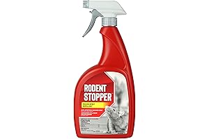 RS-U-016 32 oz. Large Rat Spray, 32 Fluid Ounce Bottle, Ready-to-Use Rodent Stopper Spray