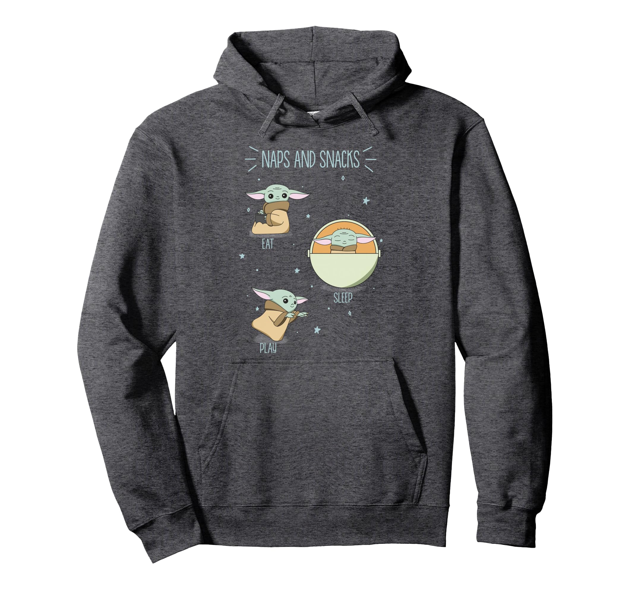 Star Wars The Mandalorian The Child Naps And Snacks Doodles Pullover Hoodie