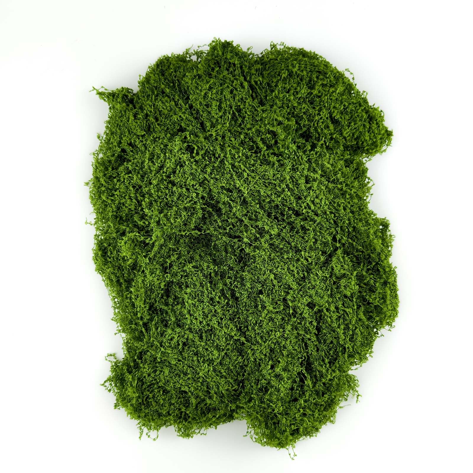 SHBAOCH 200g Dark Green Artificial Moss, Fake Moss Faux Lichen for Crafts, Versatile Decorative Moss for Planters Fairy Gardens Indoor Displays DIY Projects