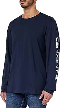 Carhartt K231 Maglietta a Maniche Lunghe con Logo Signature K231 Uomo