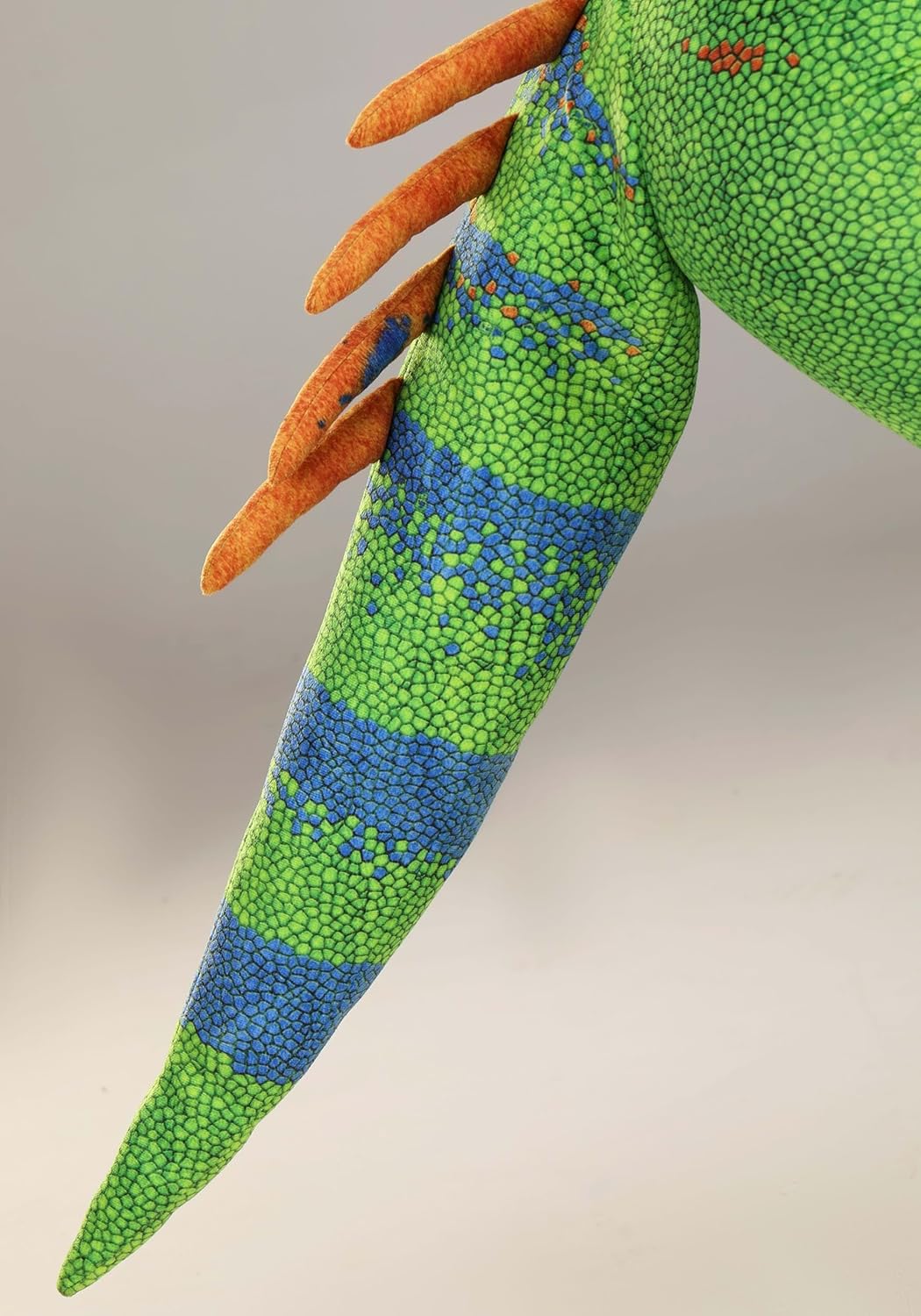 Realistic Lizard Costume Adult Green Iguana Jumpsuit Halloween Cosplay Polyester Reptile Outfit