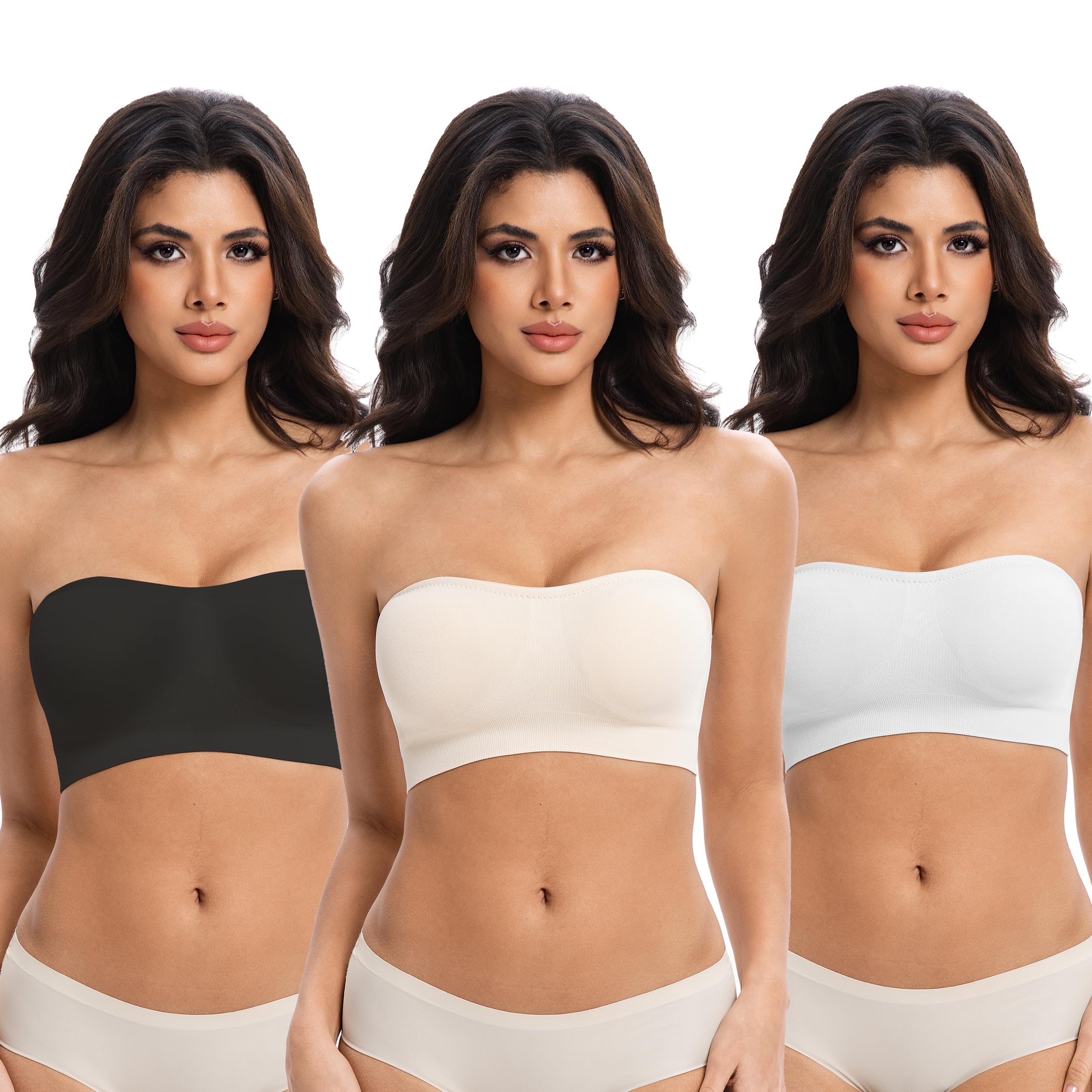 Lusait Non-Slip Seamless Bandeau