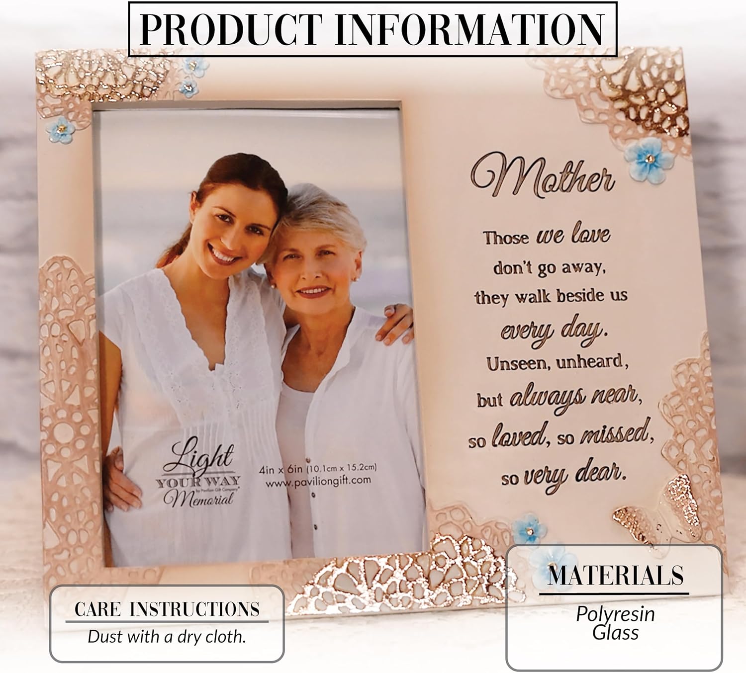 Pavilion Gift Company - Mother Memorial 4x6 Inch Picture Frame