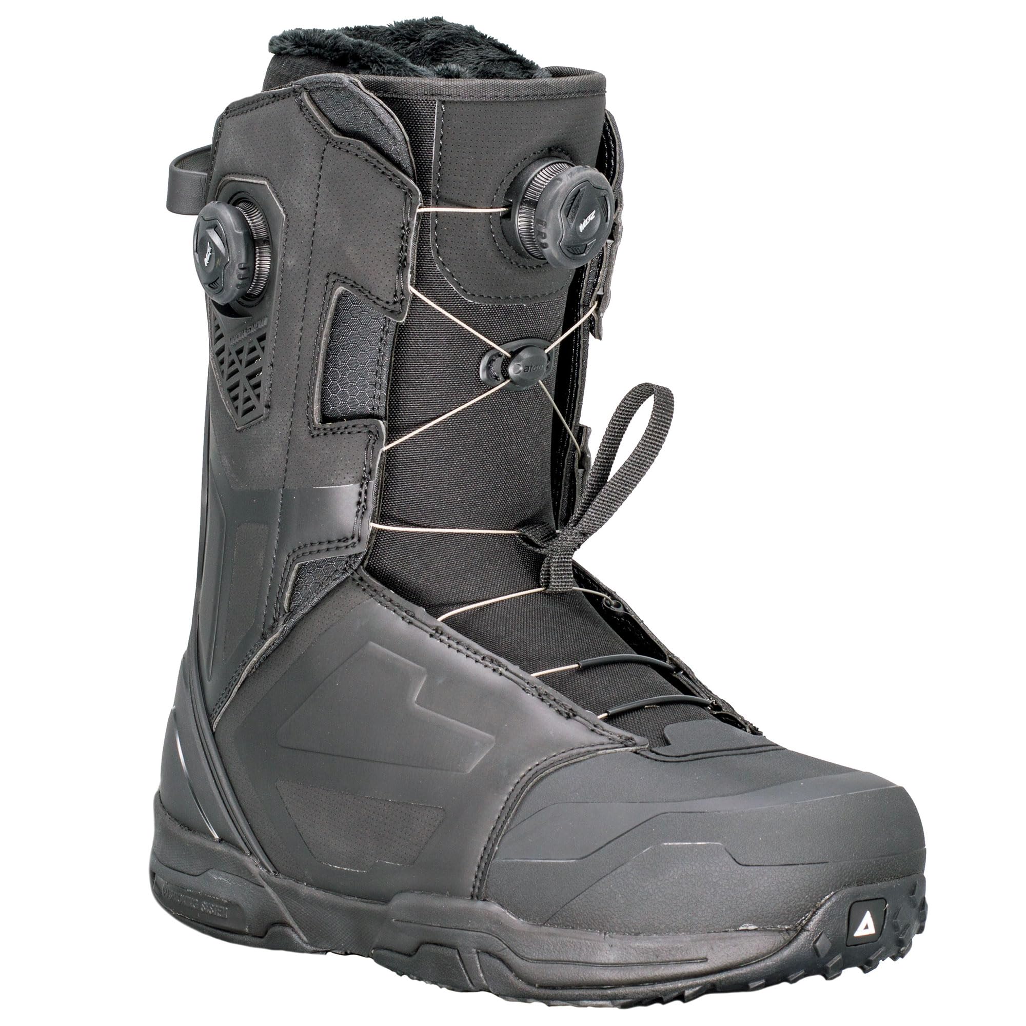 Airtracks Snowboard Boots Master Pro ATOP Moz DUAL Zone Speed Lacing Snowboardschuhe - QL Snowboardboots - Schwarz