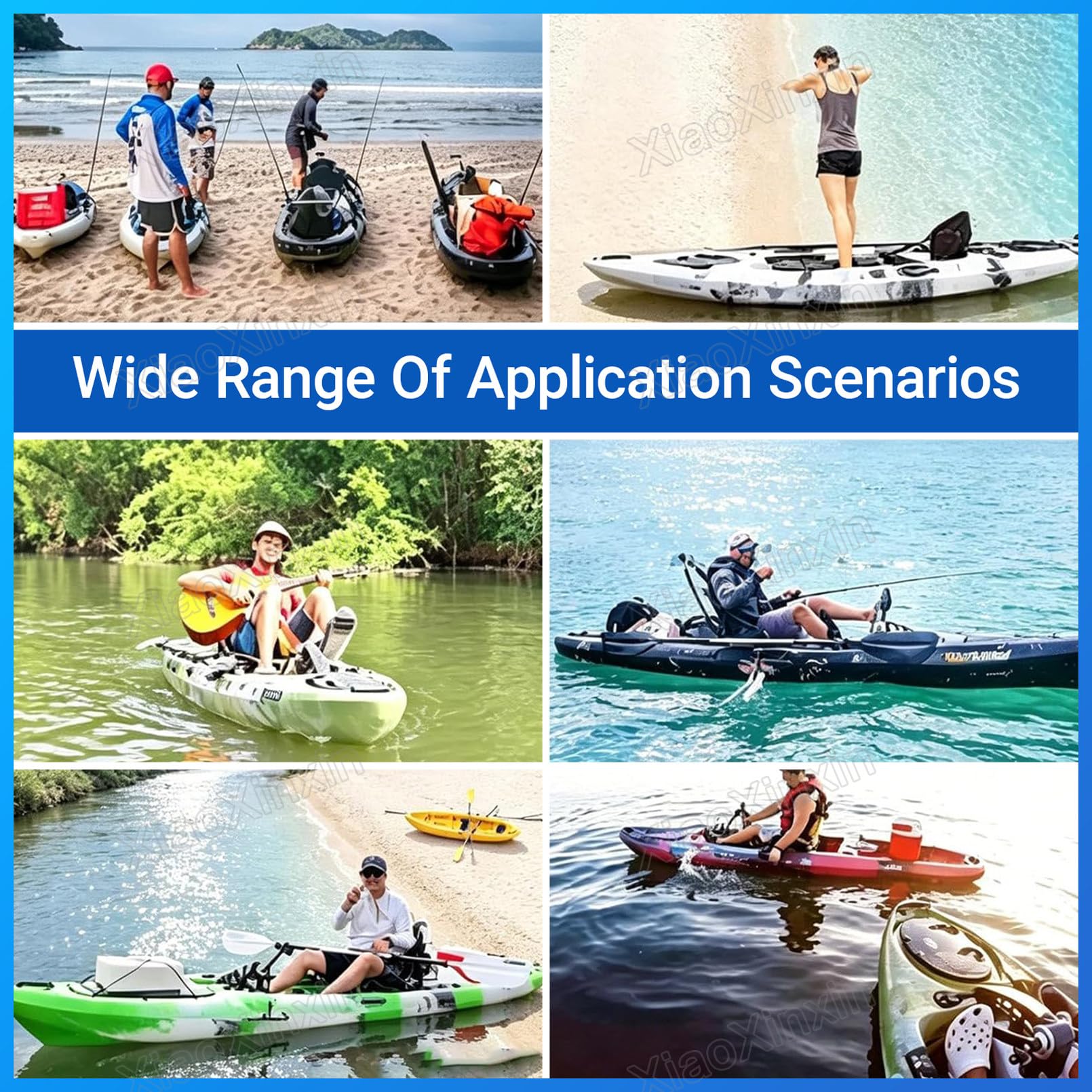 Motore a Pedali per Kayak, Motore per Paddleboard gonfiabili | unità di azionamento per barche da pesca, compatibile con kayak e SUP, pagaie per kayak per pesca e caccia, adulti e bambini