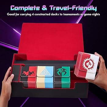 Amazon.com: Zettokete Trading Card Storage Box Holds 4 MTG Deck
