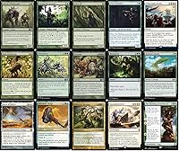 Vista 5 de Rampa verde y blanca/Draw/Enorme Criatura EDH Deck - Hecho a medida - Elite - MTG - Comandante - 100 cartas