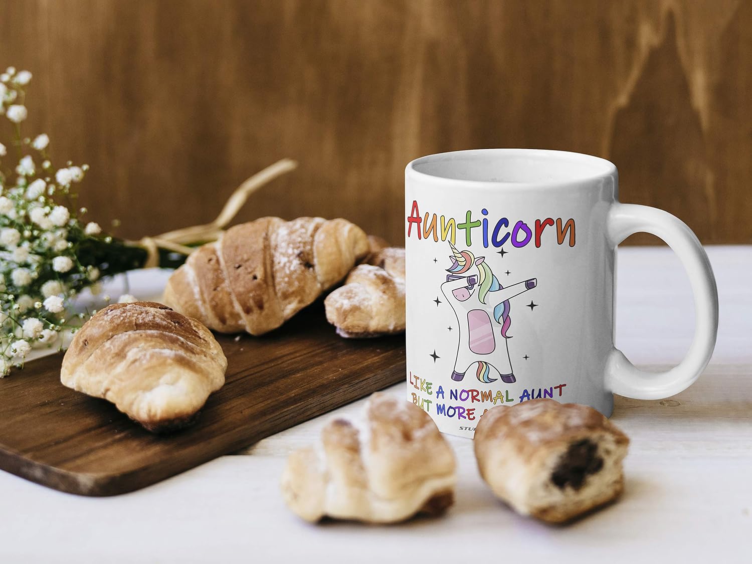 Stuff4 Auntie Gifts - Aunticorn Auntie Mug, 11oz Ceramic Unicorn Coffee Mugs/Cup Dishwasher Safe, Birthday Gifts, Best Birthday for Christmas, Presents