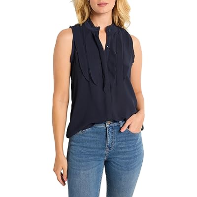 NIC+ZOE Petite Falling Chiffon Woven Tank Top Women
