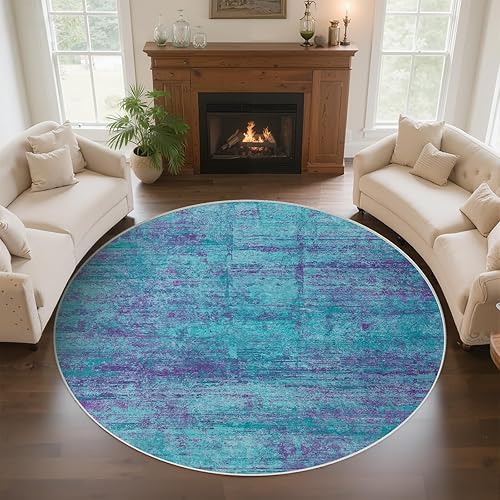 Miniatura 29 de Alfombra abstracta 5 x 7 para sala de estar, comedor, oficina, dormitorio, verde salvia Abstracto Verde Salvia,Abstracto Verde Rojo,Camelia azul