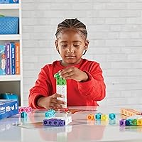 Vista 5 de hand2mind MathLink Cubes Numberblocks Conjunto de Actividades 11-20, 30 Actividades de Aprendizaje Preescolar, Bloques de Conteo, Cubos de Enlace