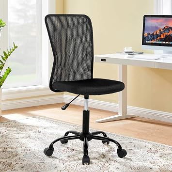 Office Chair Desk Chair, Ergonomic Mesh Computer Chair with Back Support and Wheels for Home Office, Mid-Back Adjustable Modern Executive Task Chairs Home Office Desk Chair for Women, Men, Adults