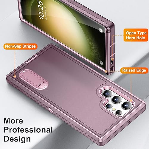 Miniatura 128 de BaHaHoues Funda para Samsung Galaxy S23 Ultra con soporte integrado, a prueba de golpes y caídas de grado militar para Galaxy S23 Ultra 5G
