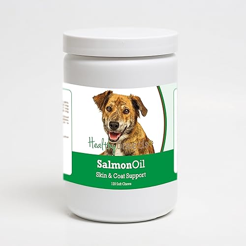 Miniatura 196 de Healthy Breeds Golden Retriever - Aceite de salmón masticable suave, 90