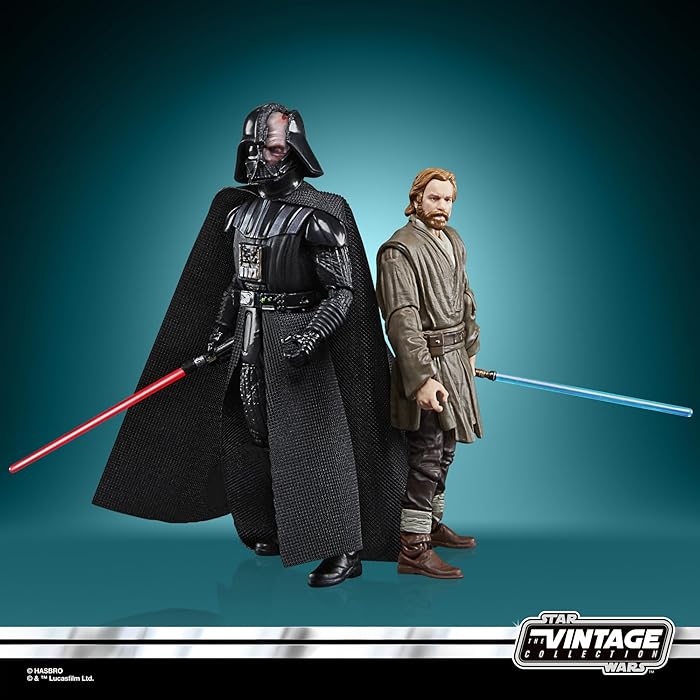 Hasbro F8721 Star Wars The Vintage Collection—Darth Vader + Obi-Wan(Ben) Kenobi(Showdown)(Star Wars Obi-Wan Kenobi)