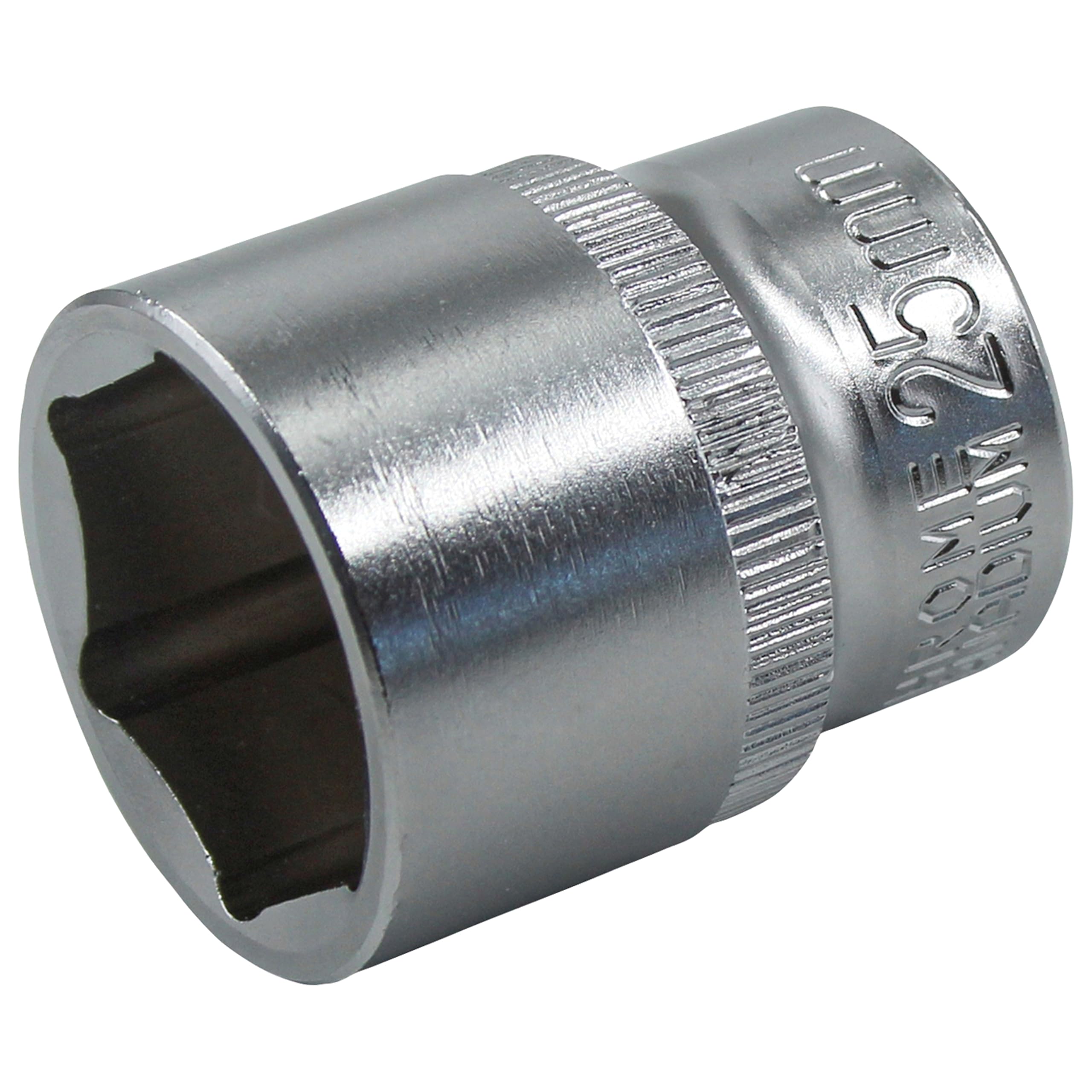 Faithfull Silver Faisoc1225q Metric Hex Sockets 1/2In 25Mm Sqdr