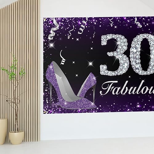 Miniatura 63 de HAMIGAR Fabuloso telón de fondo de cumpleaños tacones altos morados