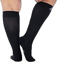 Vista 9 de Calcetines de compresión Mojo - Cómodo material Coolmax para recuperación y rendimiento. Calcetines de soporte médico - Soporte mediano, Medias