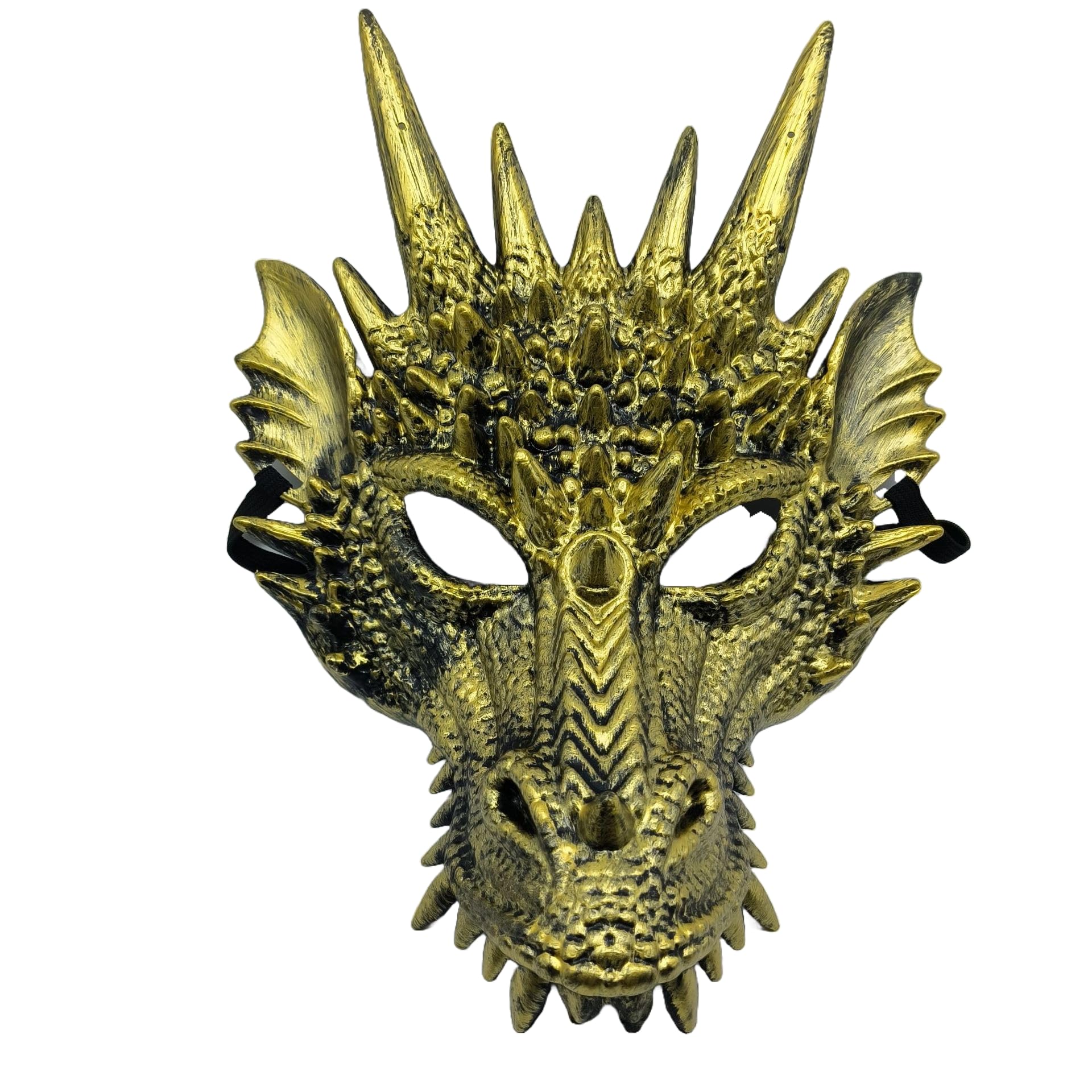 Komonee Dragon Gold Mask Halloween Adult Drake Lizard Costume Party Game Unisex Fancy Dress Up GOT Outfit Dungeons Thrones