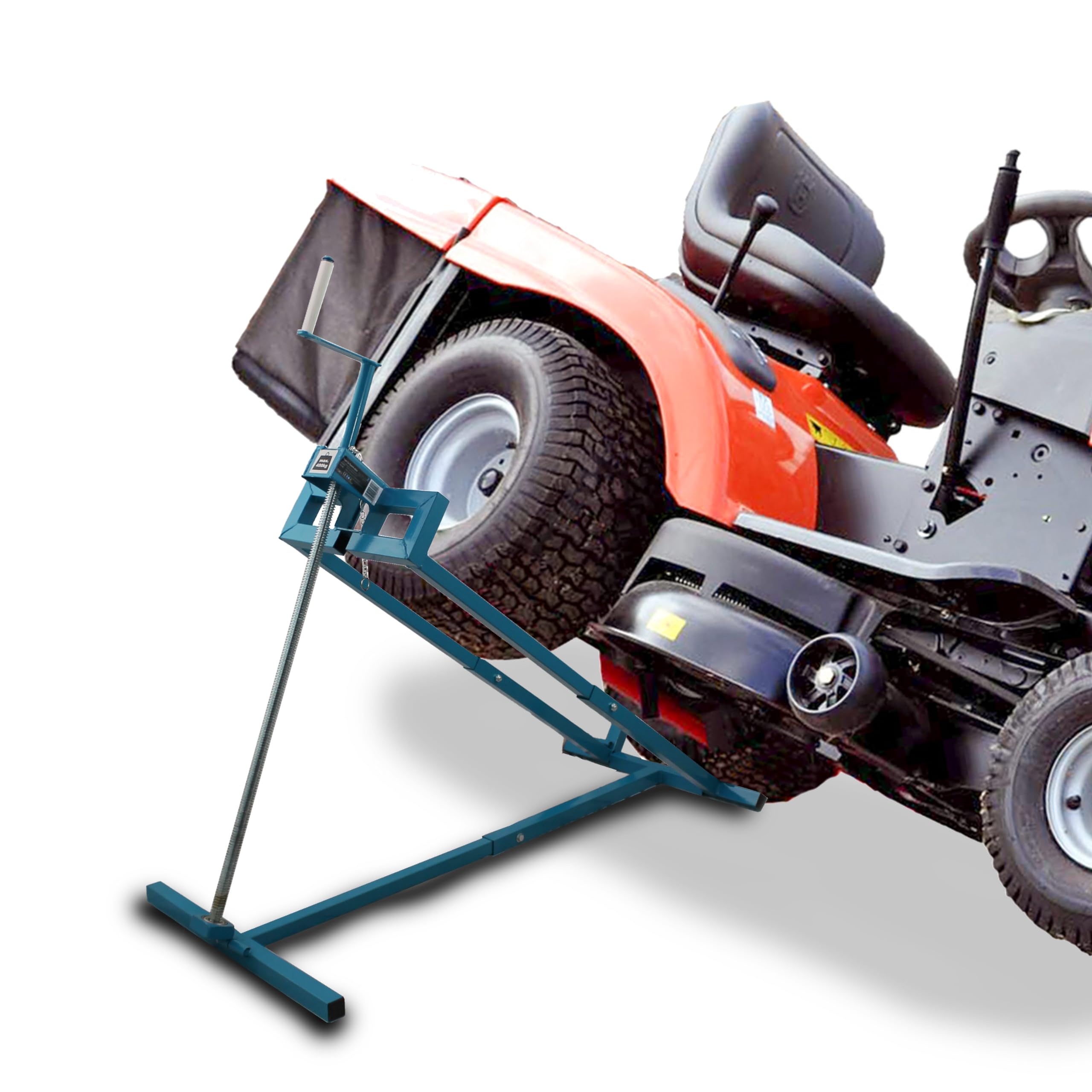 BITUXX Hebevorrichtung Rasentraktor-Heber Aufsitzmäher Mowerlifter 400kg Belastung +40° Neigung +100cm Auffahrbreite