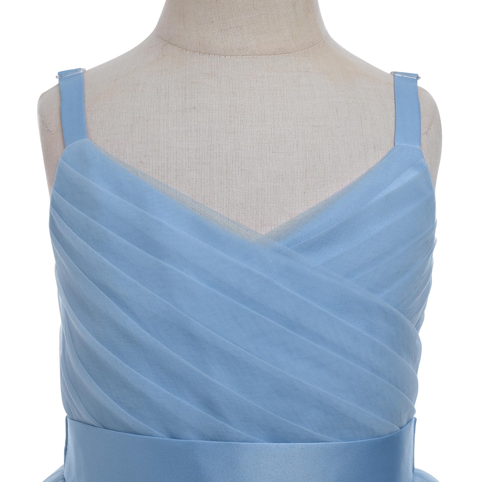 IBTOM CASTLE Blumenmädchen-Tutu-Kleid für Kinder, bestickt, Hochzeit, Festzug, Brautjungfernkleid, Mädchen, Pirncess, Abschlussball, Geburtstag, Party, Tanz, Erstkommunion, Ballkleid