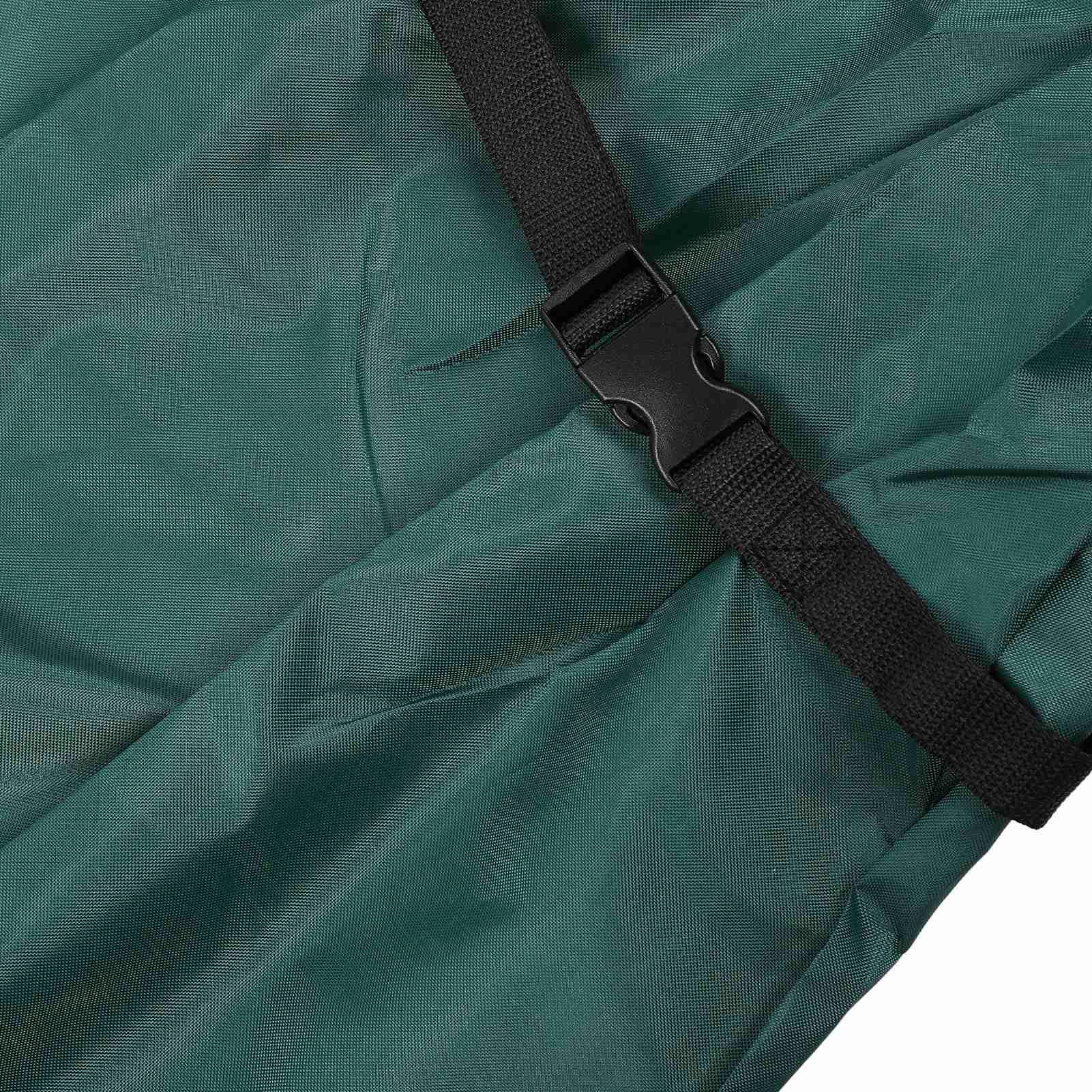 Borsa portaoggetti per albero di Natale, antivento e antipioggia, tessuto 420D, per conservazione verticale, alberi artificiali all'aperto, verde scuro (114,3 x 238,8 cm)