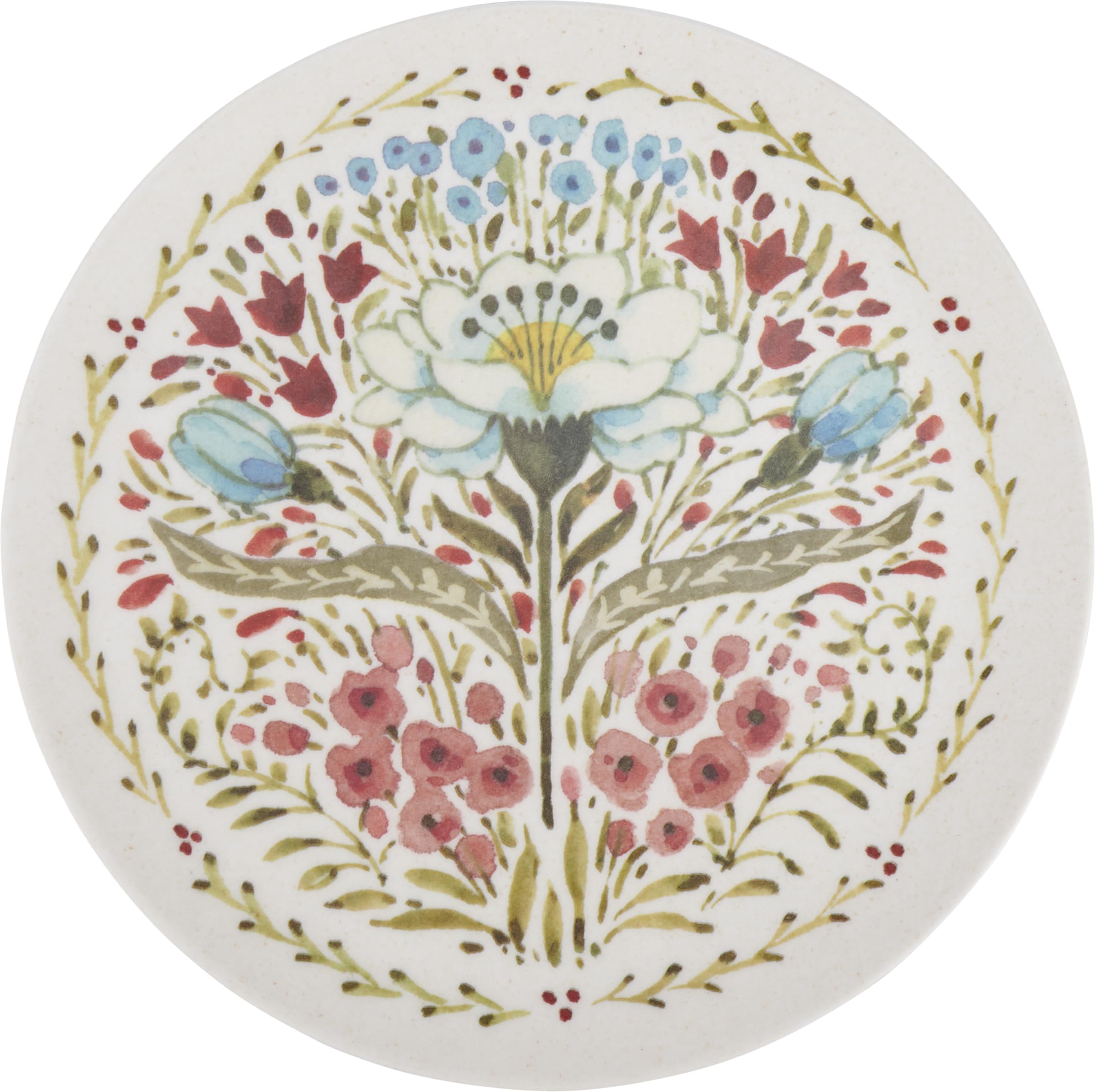 Primitives by Kathy Decorative Stoneware Plate Farmhouse Floral Small Plate