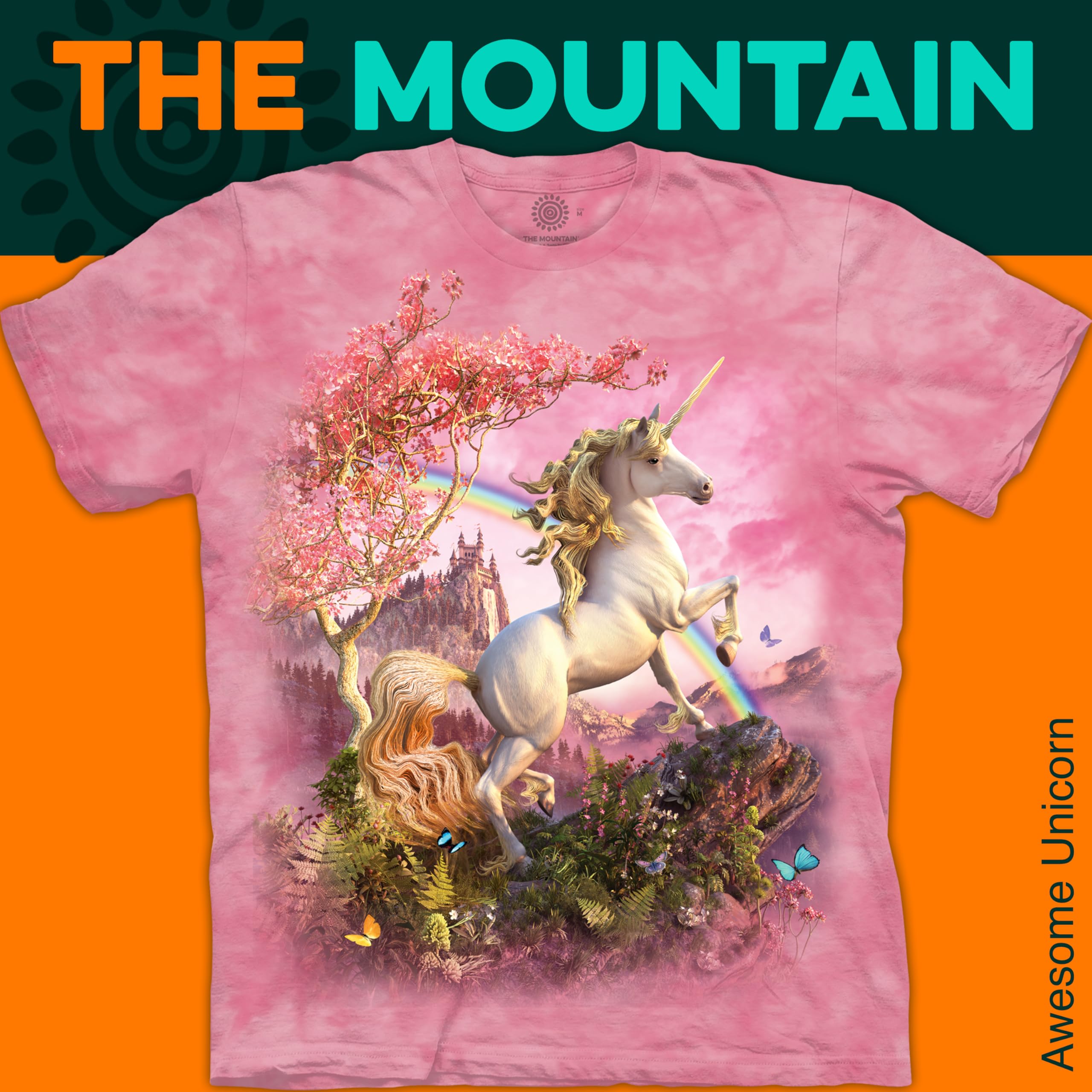The Mountain Mädchen Awesome Unicorn T-Shirt Hemd (1er Pack)