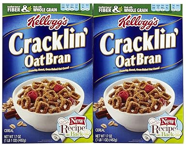 Amazon.com: Kellogg's Cracklin Oat Bran, 17oz Box (Pack of 2)