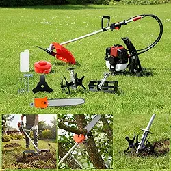 Roçadeira Costal 65cc + Enxada Rotativa + Aradora + Motopoda