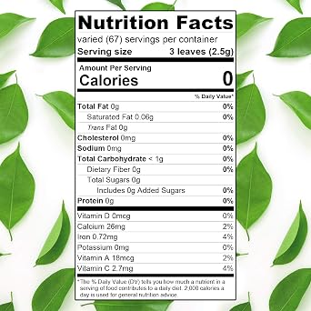 Soursop Leaf Herbal Tea Bags, 30 Count All-Natural Dried Annona Muricata Leaves, Caffeine-Free Herbal Tea