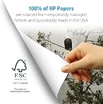 Papier d'Impression HP 8,5 x 11 Bureau 20 lb 1 Rame 500 Feuilles 92 Luminosité Fabriqué aux États-Unis Papier de Copie Certifié FSC Compatible HP 172160R