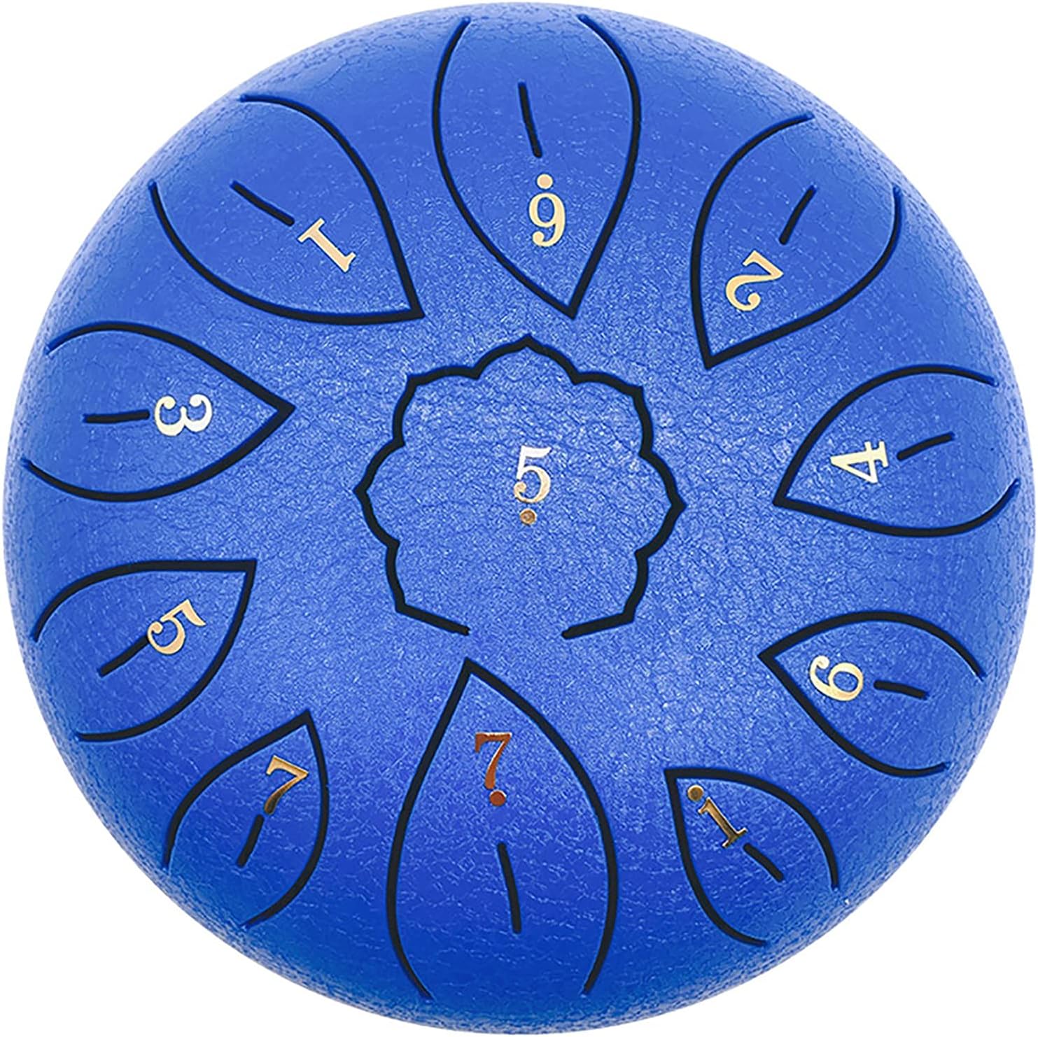 Vilihkc Steel Tongue Drum 11 Notes 6 Inches Dia Lotus type Hand Drum Healing Drum Percussion Drums Instrument Steel Drum C-Key Handpan
