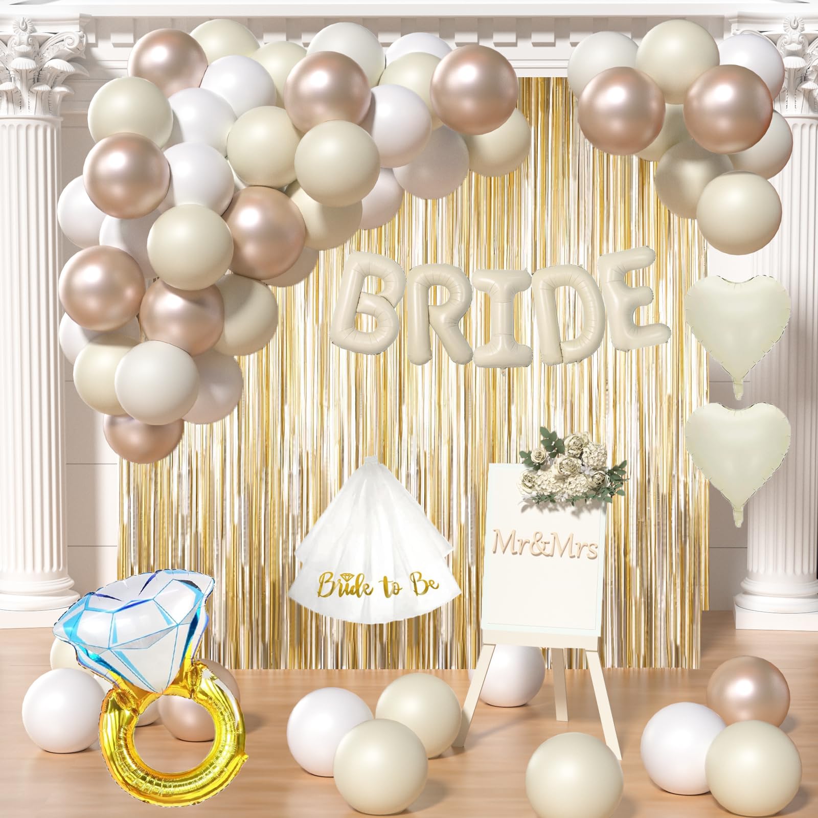 White Bridal Shower Decorations