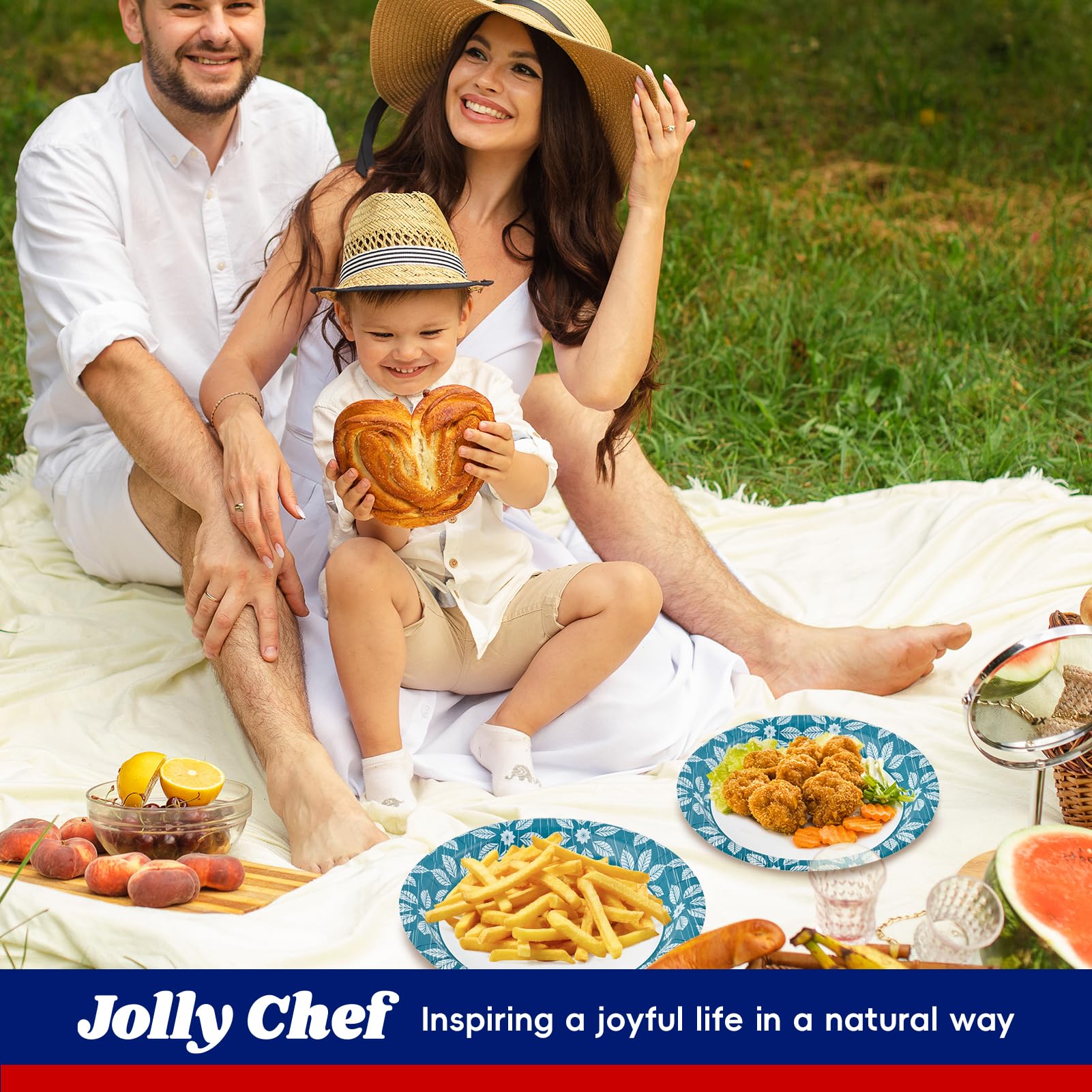 Jolly Chef 10 Inch Disposable Plates - 140 Pack -7 Jolly Chef 10 Inch Disposable Plates - 140 Pack -7