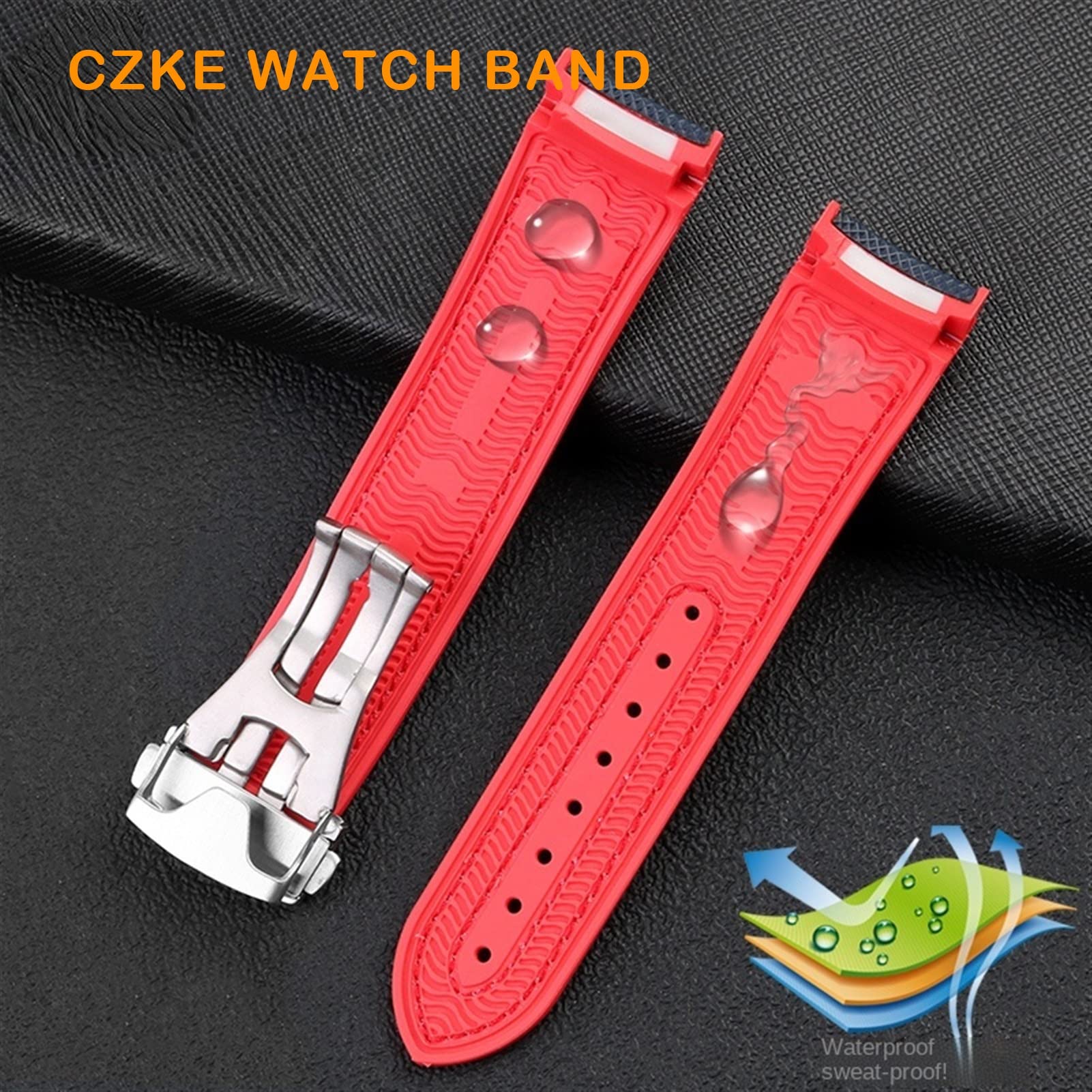 JDIME Pour Omega Strap Seamaster 300 Speedmaster 8900 Marine Seahorse Diving600 American Cup Limited Edition Series Silicone Watch Watch Band