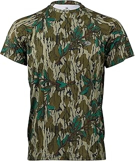 Camo Hunting Short Sleeve Shirt for Men - Lightweight Performance Stretchable Tee with 4-Way Stretch & Cooling Tech - Buy now