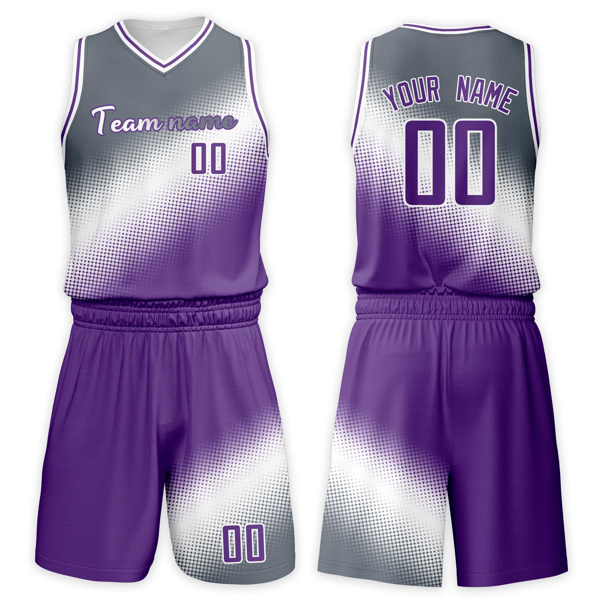 Custom Basketball Jersey Suit Men Women Youth Kids Kit Personized Name Number Jersey/Shorts Uniform Boys Girls Fans Gift