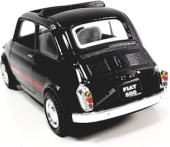 Amazon.com: Kinsmart. Fiat 500 Jet Black 2 Door Hardtop with