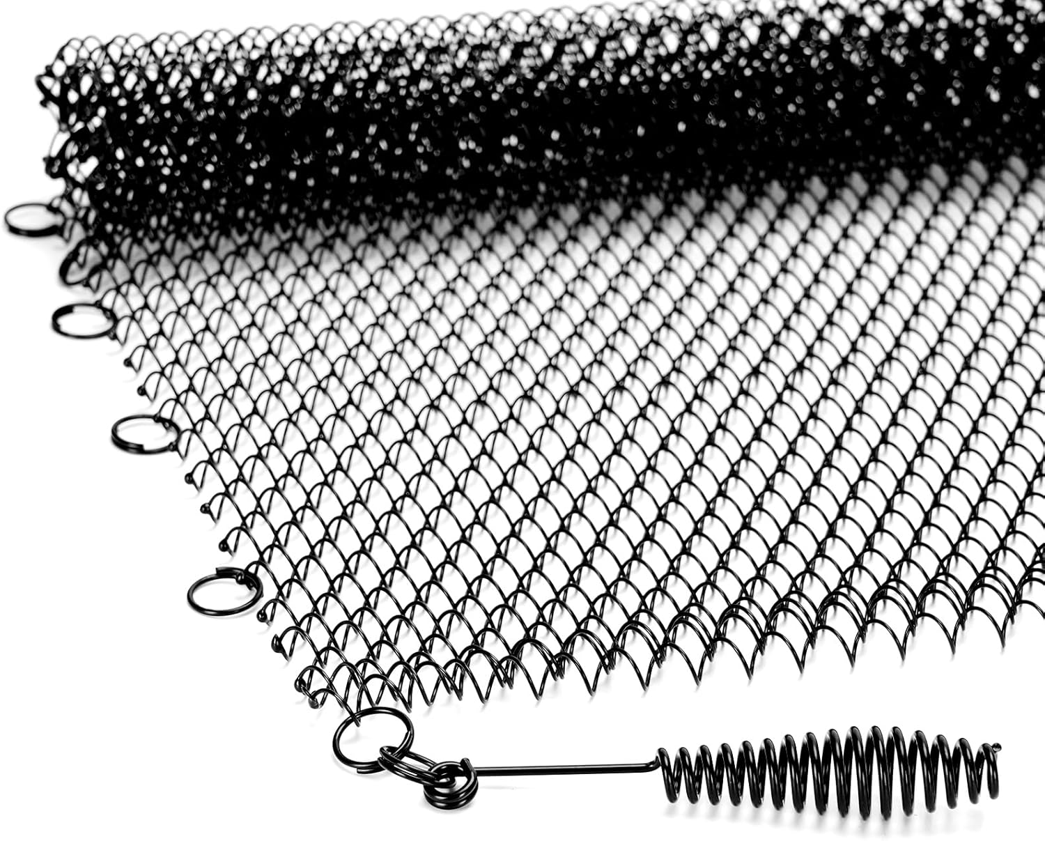 Fireplace Screen Mesh Curtain 2 Pcs 20"x24" Fireplace