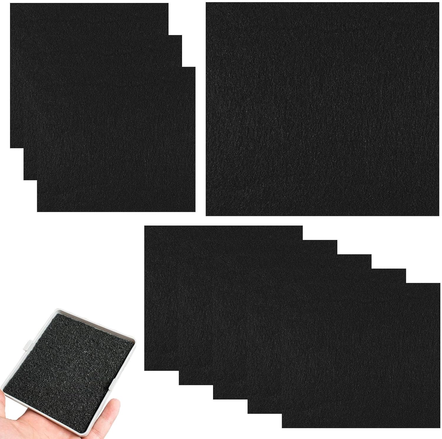 9 Pcs Cat Litter Tray Activated Carbon Filter, Highly Absorbent
