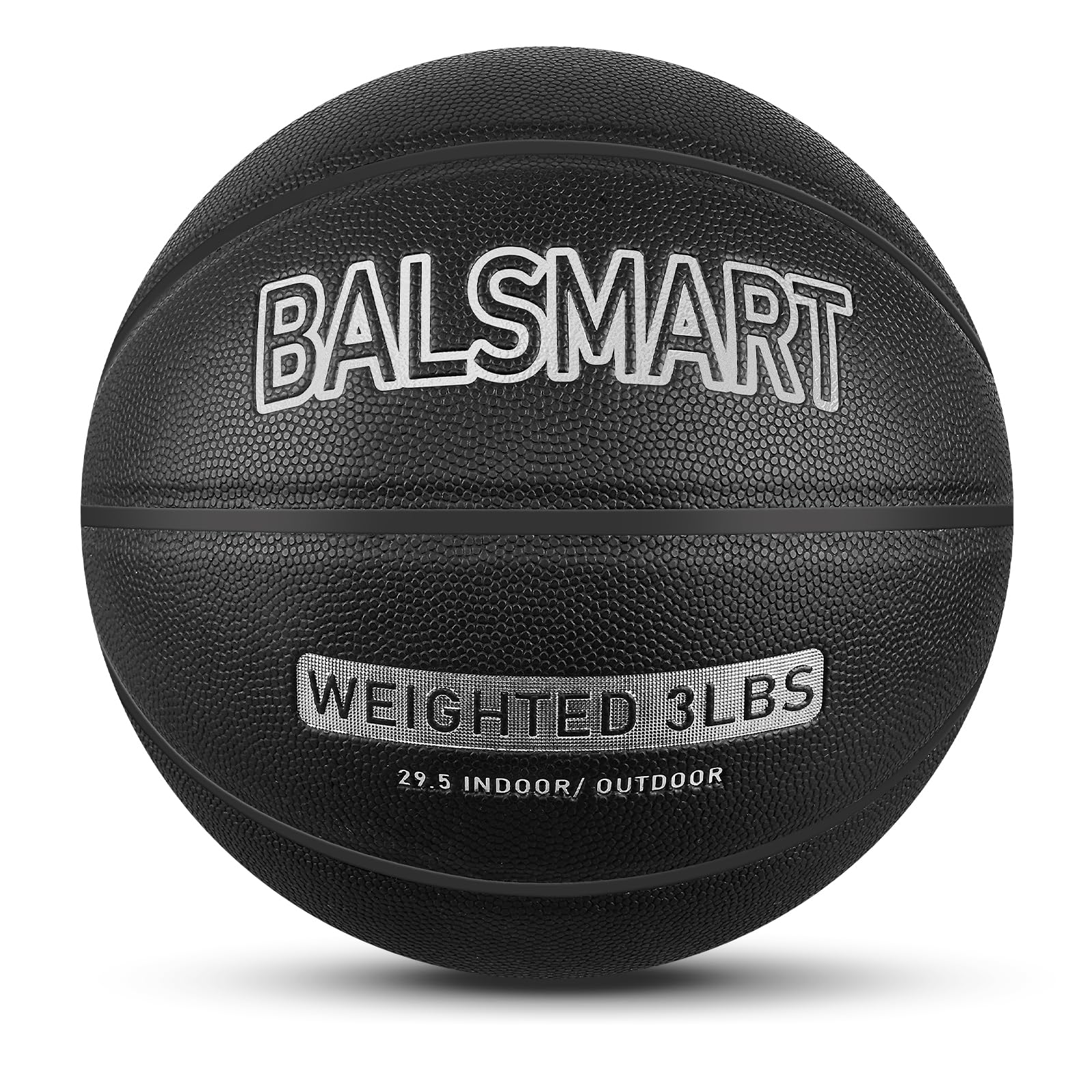 BALSMART Weighted Training Basketball 29.5-3.0 LBS Heavy Basket Ball for Mens– Durable Faux Leather Dribbling Trainer for Indoor or Outdoor Use