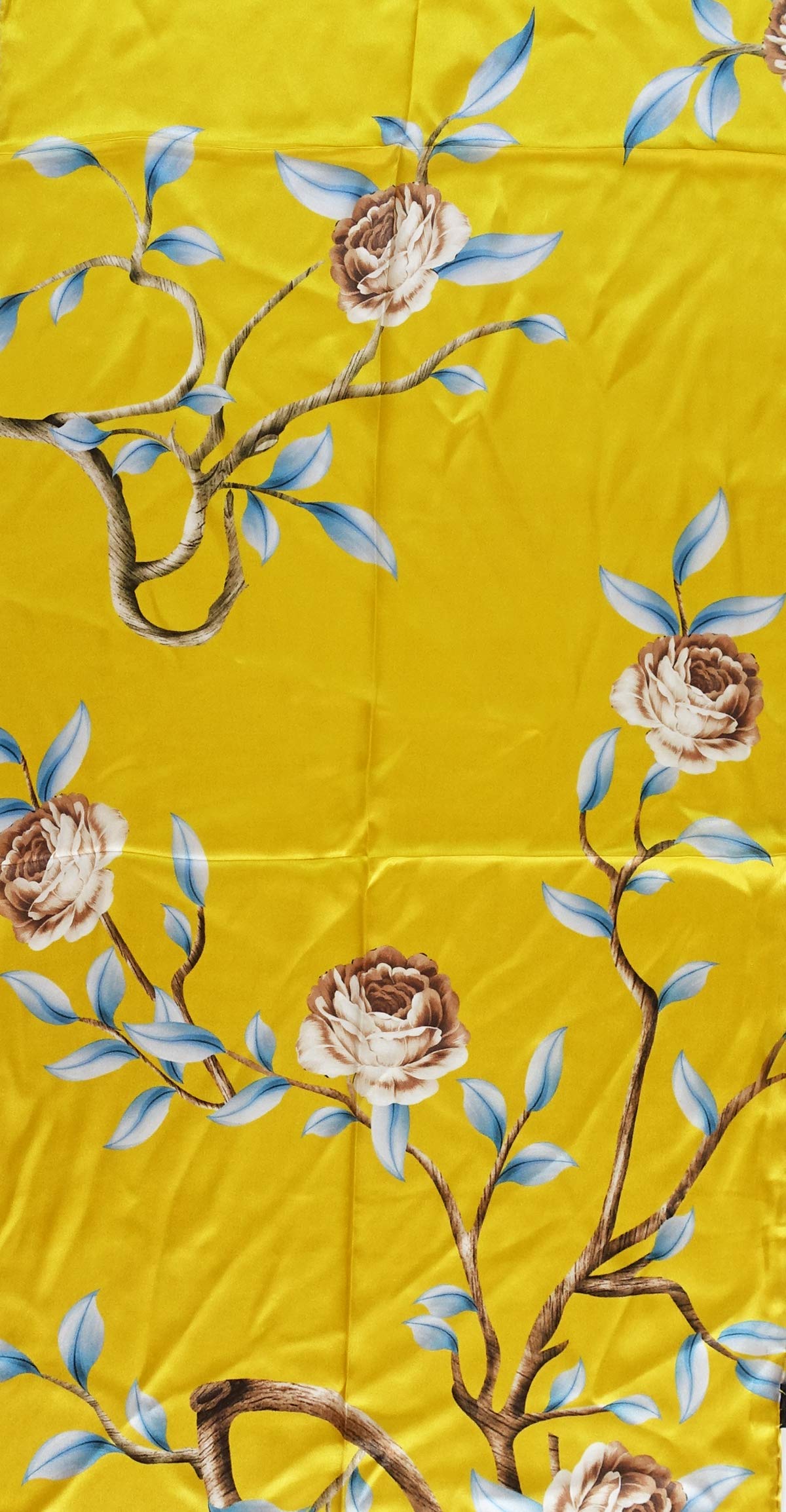 Sciarpa da donna in 100% seta, leggera, in raso, 150 x 50 cm Color015 90