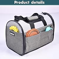 Vista 7 de JESPET Transportín Suave para Mascotas para Perros Pequeños, Gatos, Cachorros, Transportadores de Gatos Aprobados por Aerolíneas, Transportador