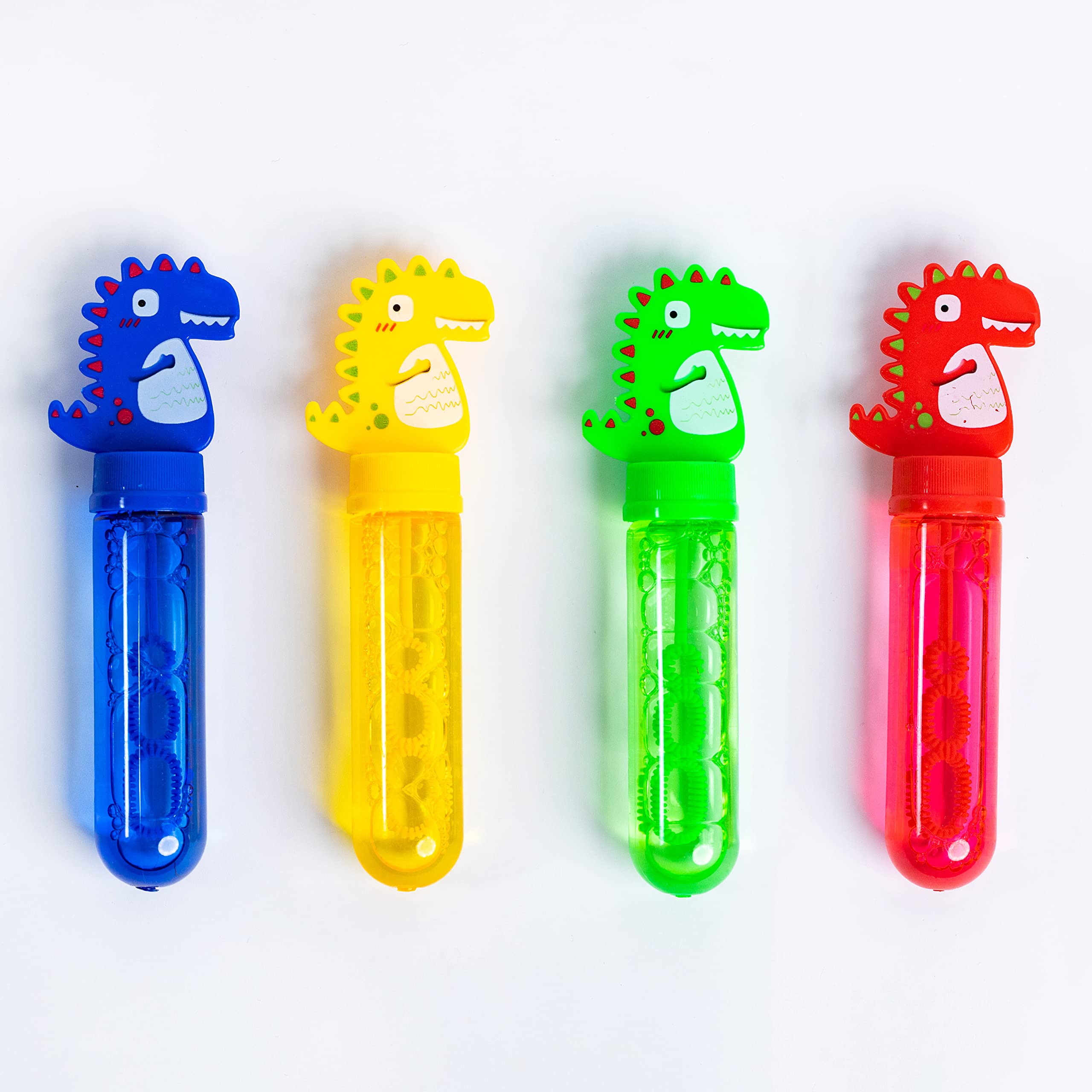 24 x Dinosaur Bubbles, Ideal for Dinosaur Parties, Kids Party Bags, Gifts, Multicolor, Unisex Children