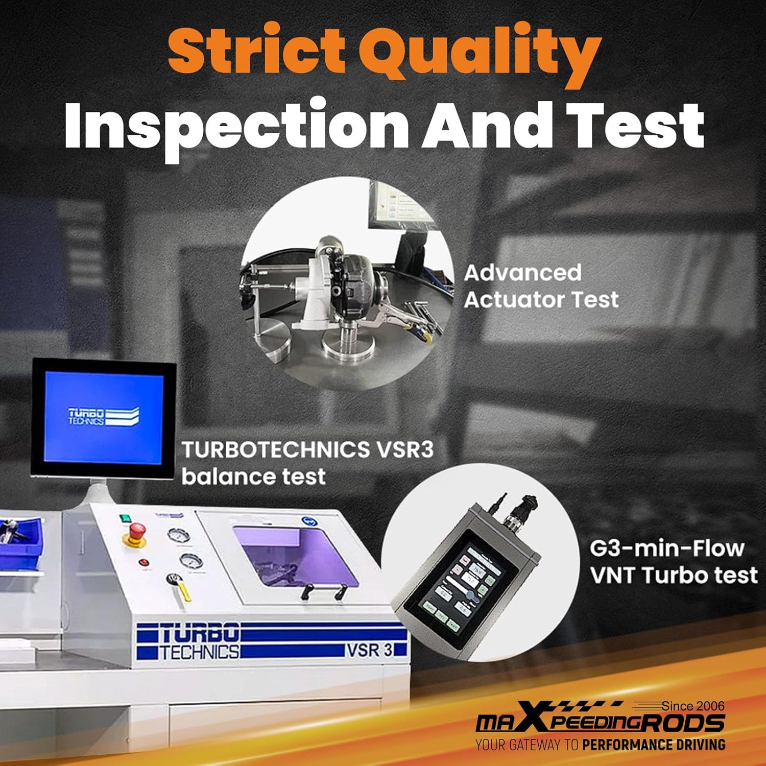 maXpeedingrods GT3782VA Turbo Turbocharger for Ford V8 6.0L F250 F350 F450 Super Duty, for F350 Pickup 2005-2007 with Billet Compressor Wheel, Street JD Series