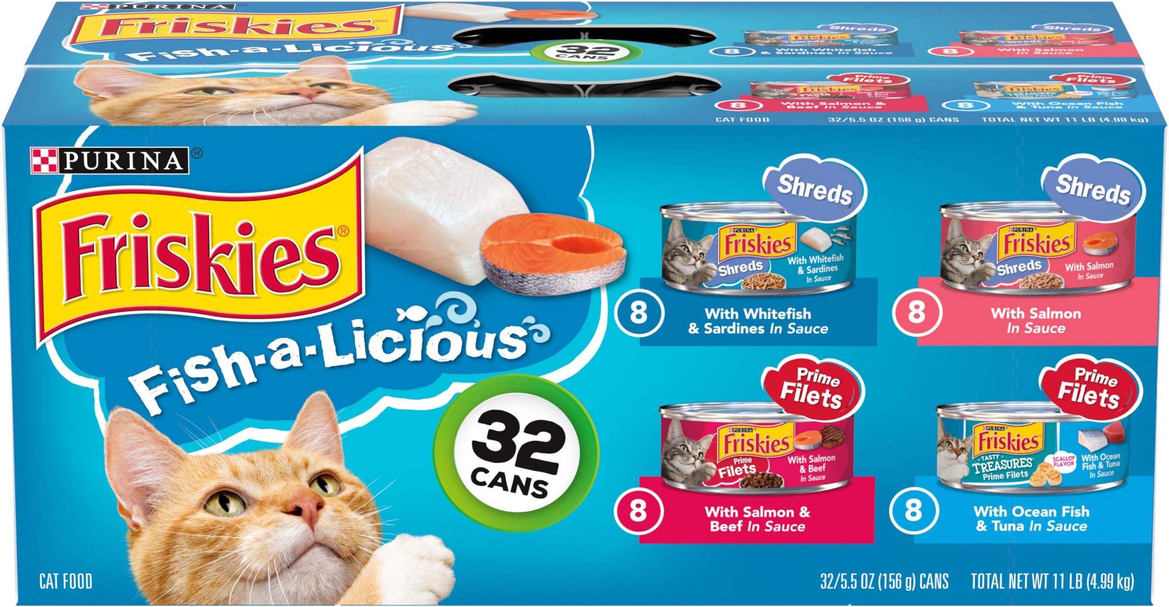Purina Friskies Wet Cat Food Variety Pack, FishALicious