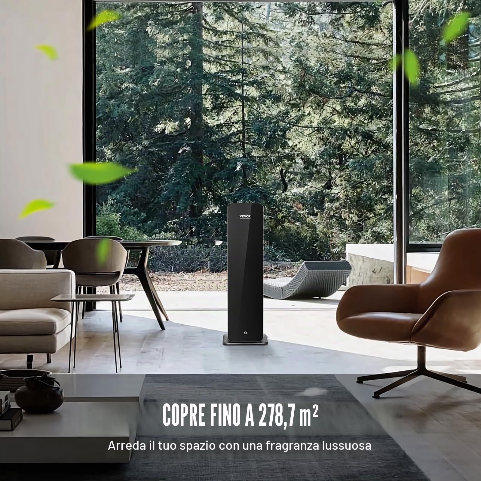 VEVOR Macchina per profumo, Bluetooth da 950 ml, diffusore d'aria per profumo di oli essenziali senz'acqua da 3000 piedi quadrati, macchina per aromaterapia stanze, ufficio, hotel