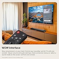 Vista 4 de LG S20A Barra de Sonido de 2.0 canales, Dolby Digital, Sinergia de TV, Interfaz Wow, DTS Digital Surround (Nuevo Modelo 2025)